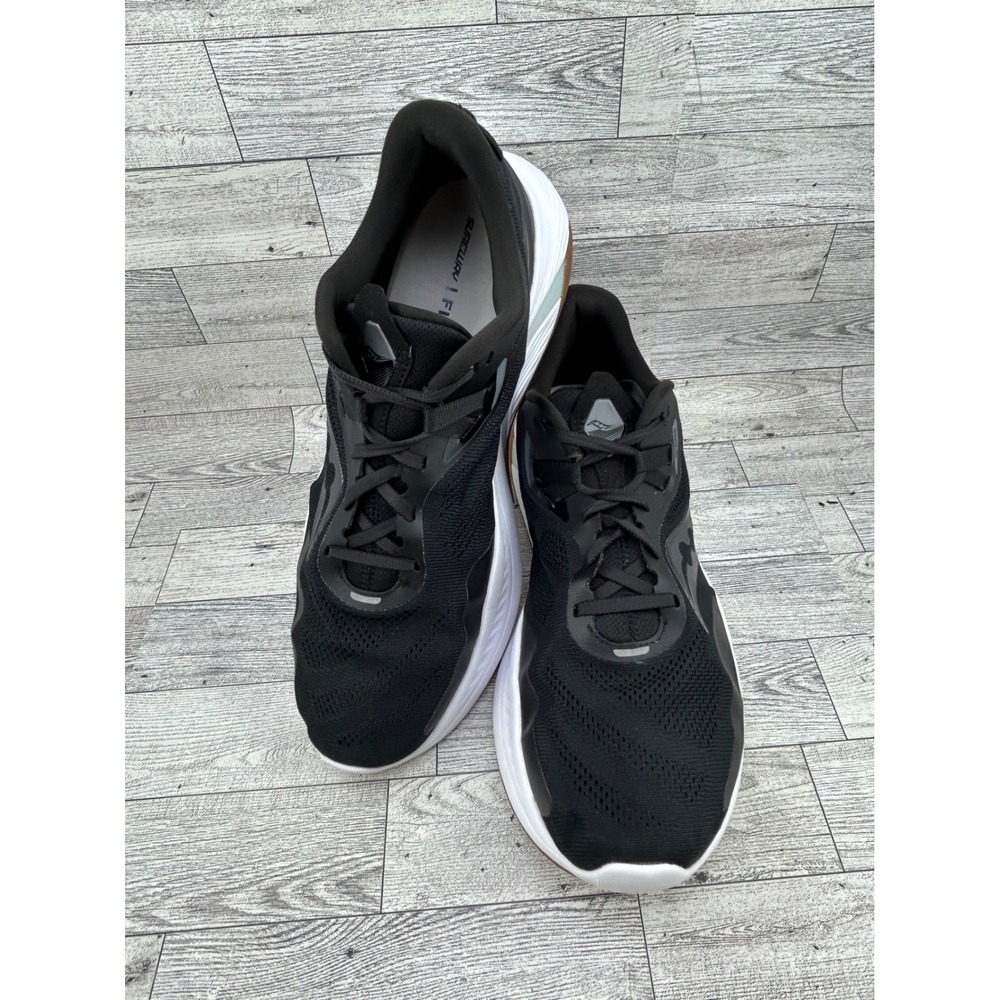 Saucony Guide 15 Men Running Shoes Black White S20684-12 Size 12 Stability